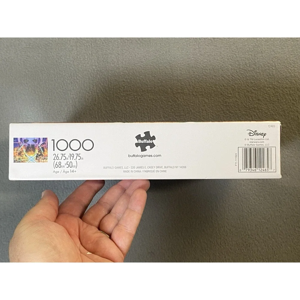 Star Wars 1000 Pc Puzzle Anavini Vs Obi Wan Buffalo Silver Edition Giftable